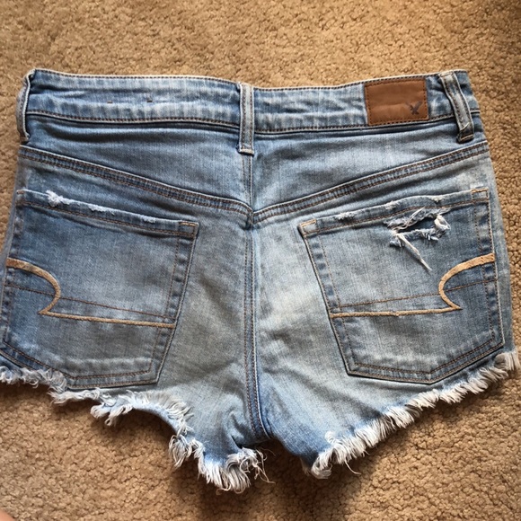 High Rise Denim Shorts - Picture 2 of 4